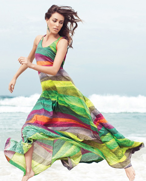 estampa do verão 2011 modelo de listras