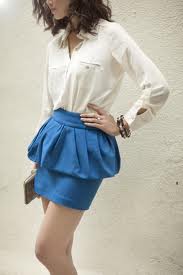 SAIA PEPLUM - TENDÊNCIA DE MODA