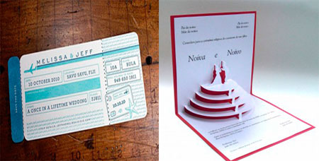 CONVITE CRIATIVO DE CASAMENTO