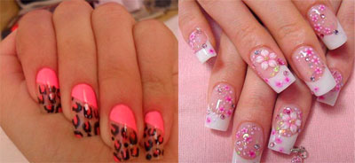 UNHAS POSTICA DECORADA