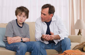 CONVERSE COM SE FILHO SOBRE O OCORRIDO